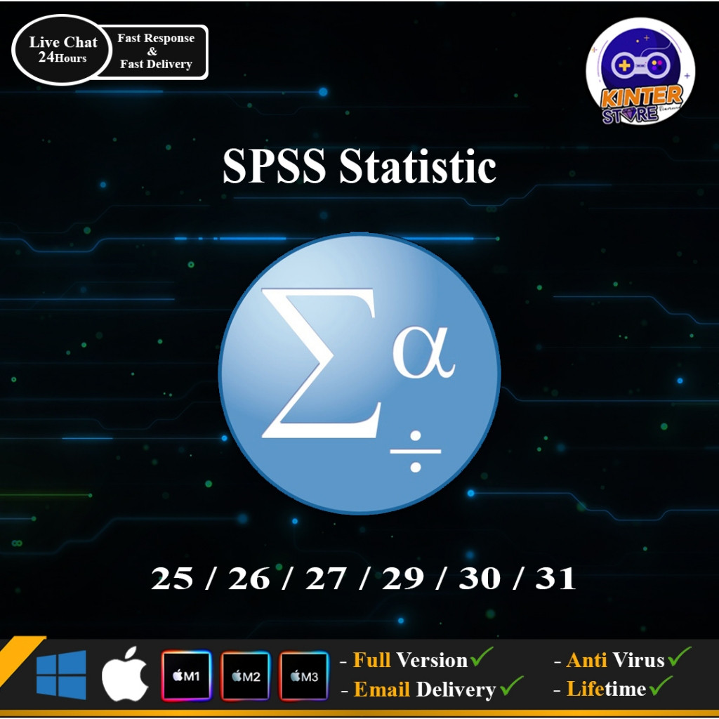 SPSS Statistik 31 / 30 / 29 / 27 / 26 / 25 Win - Mac - M1 - M2 - M3 SPSS Statistics / SPSS Statistic