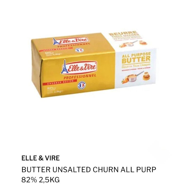 Elle & Vire All Purpose Butter 82% Buter Premium - YukFresh