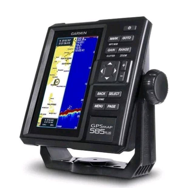 Garmin GPSMAP 585 Plus + GT15 Transducer + GA38 Antena GPS Fish Finder Chartplotter Marine Paket Len