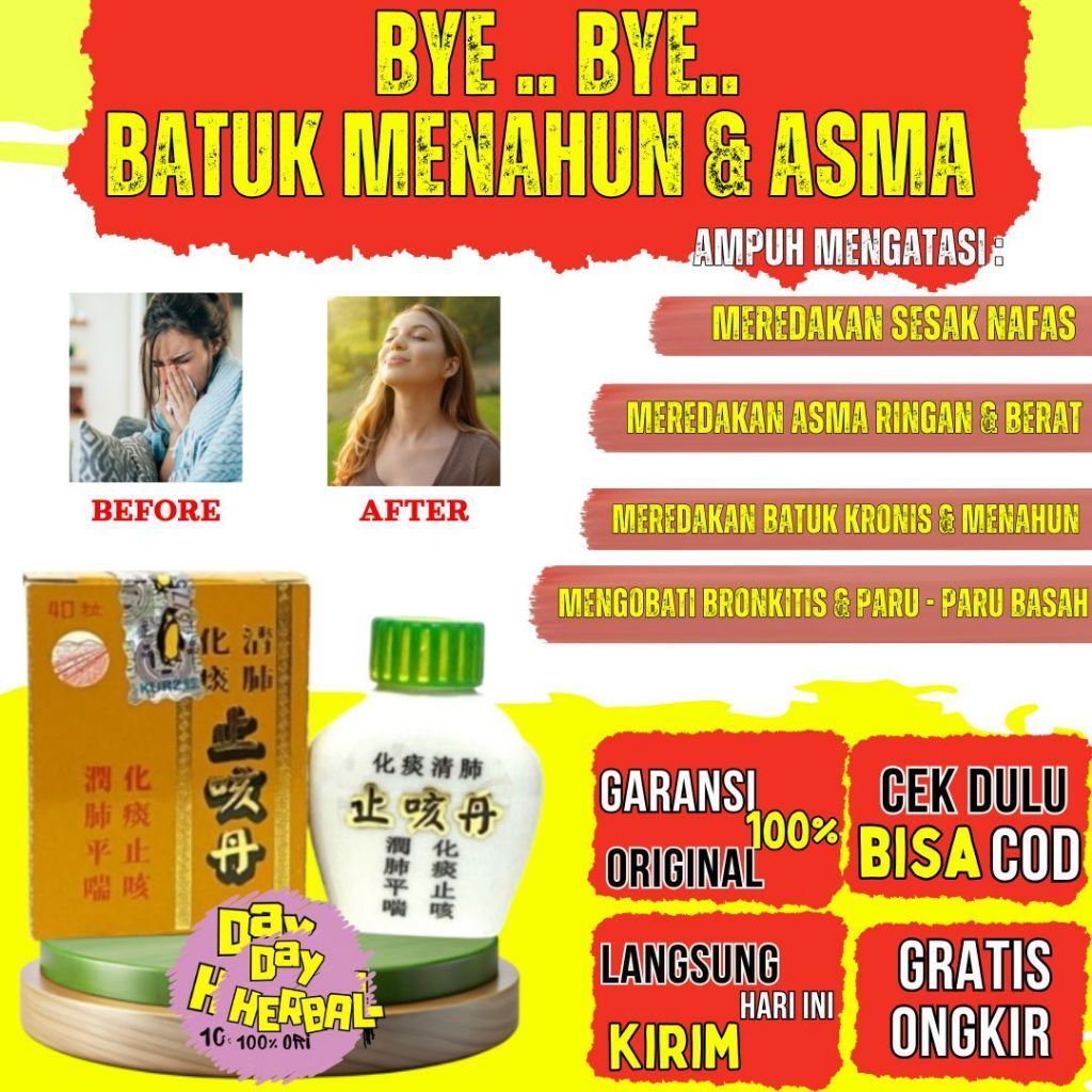 Obat Herbal Cordyceps Zhi Ke Bao - Untuk Batuk Asma dan Batuk Berdahak  ORIGINAL COD | Cordyceps Zhi