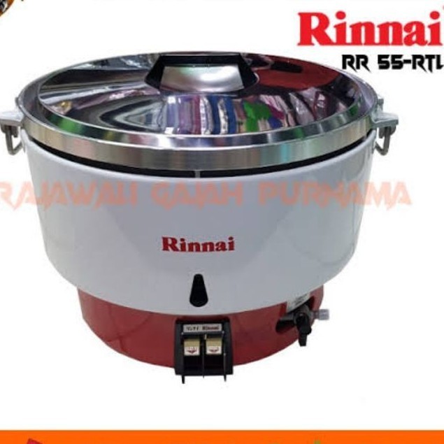 ll RICE COOKER GAS RINNAI RR 55 RTL 10 LITER 8 KG PENANAK MEMASAK NASI JUMBO BESAR RESTORAN GARANSI 