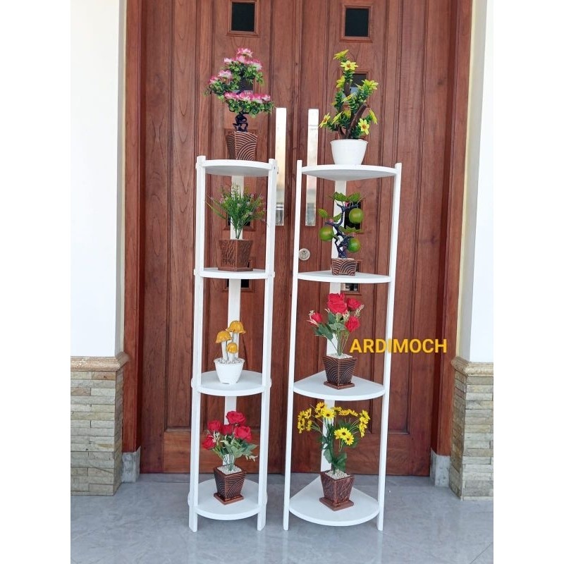 Schatzi/83 Rak Bunga kayu minimalis Tinggi 120 cm
