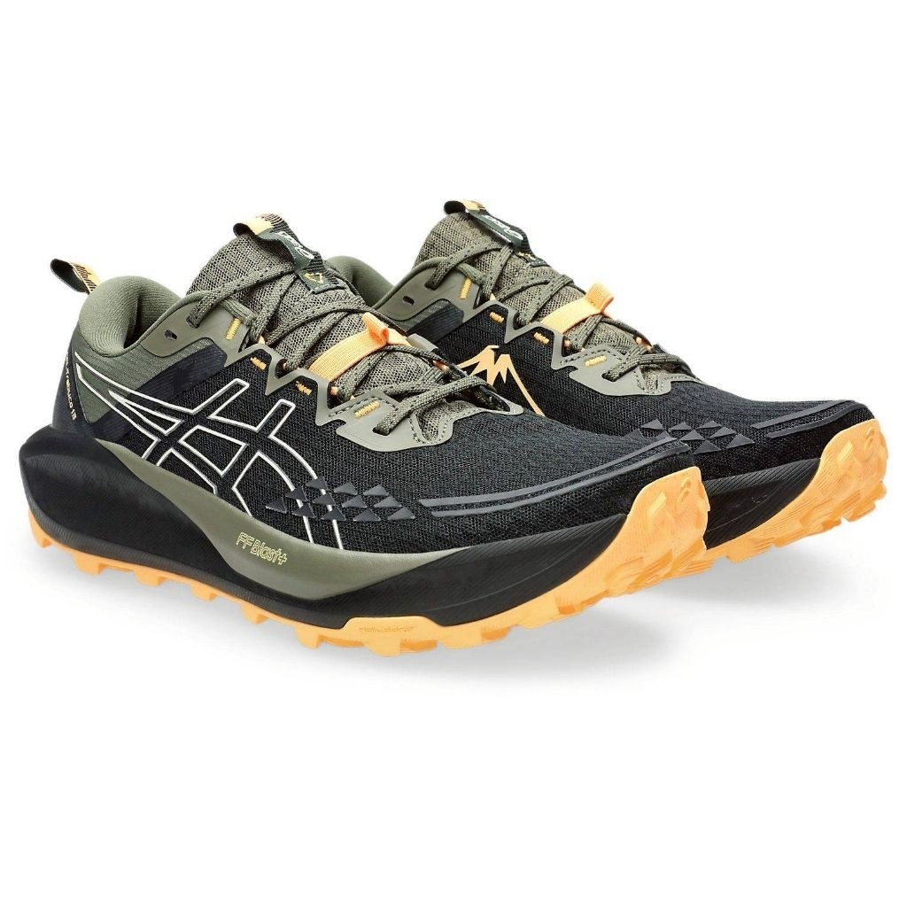 Sepatu Asics Gel Trabuco 13 Black / Whisper Green | Sepatu Olahraga Running Trail / Sneakers / Cassu