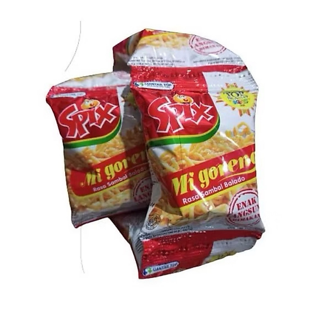 (500an) SPIX SNACK MI GORENG / SPIX MIE GORENG 1 RENCENG  9gr X 10 MURAH