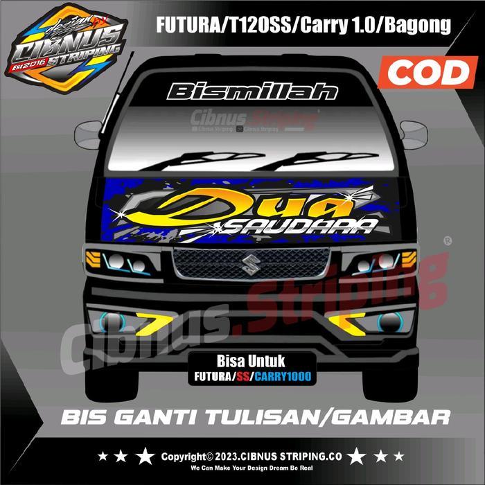 Stiker Kabin Mobil PickUp Futura T120Ss Carry Lama. - Sepaket Cabin+kaca