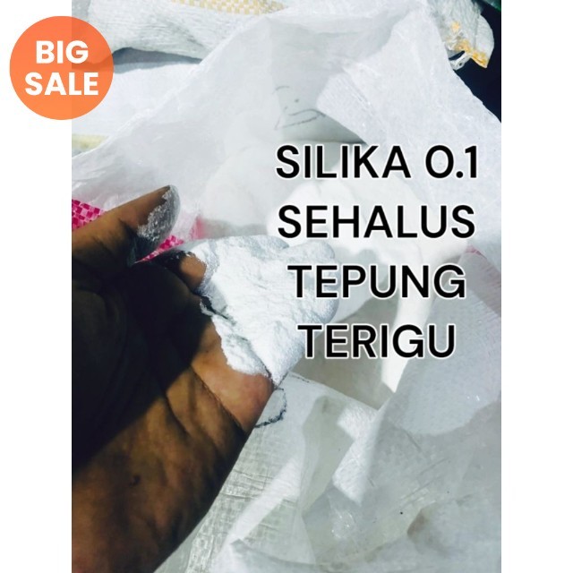 Pasir Silika Putih 0.1 / silika putih / silika 0.1 / silika / pasir silika putih / pasir silika