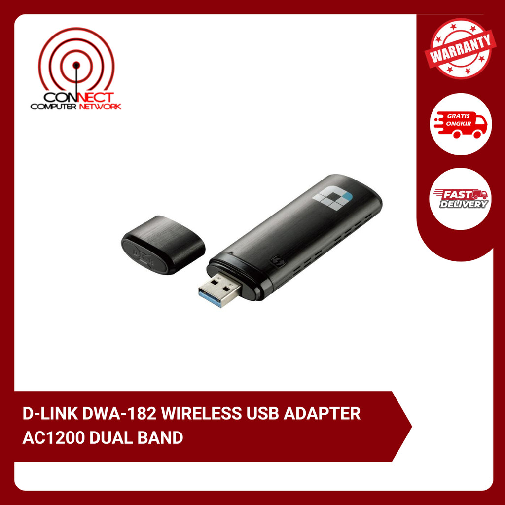 D-LINK DWA-182 WIRELESS USB ADAPTER AC1200 DUAL BAND