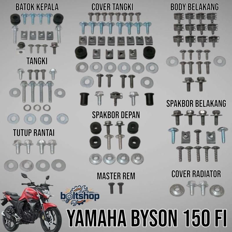 COD Baut Fullset Body Yamaha Byson 150 Fi Lengkap / Baut Fullbody Yamaha Byson 150 FI Lengkap - Bolt