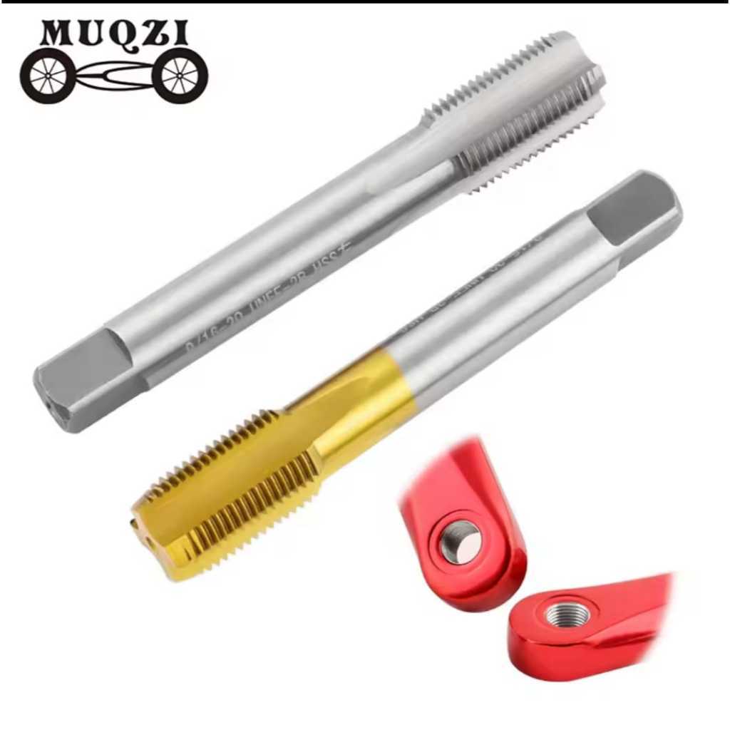 Foto Muqzi Alat Senai Tap Drat Crank Arm Pedal Sepeda Tapping Pembuat Derat Ulir Left Right Hand Thread Repair Drill M14