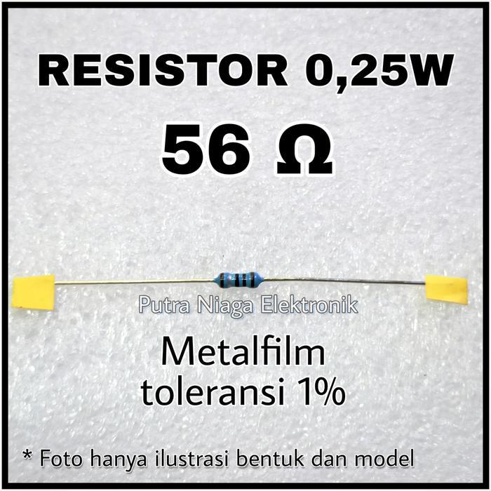 Resistor 56ohm 0,25W 1% Metalfilm 56Ohm 56R 0.25W 56 ohm 1/4W