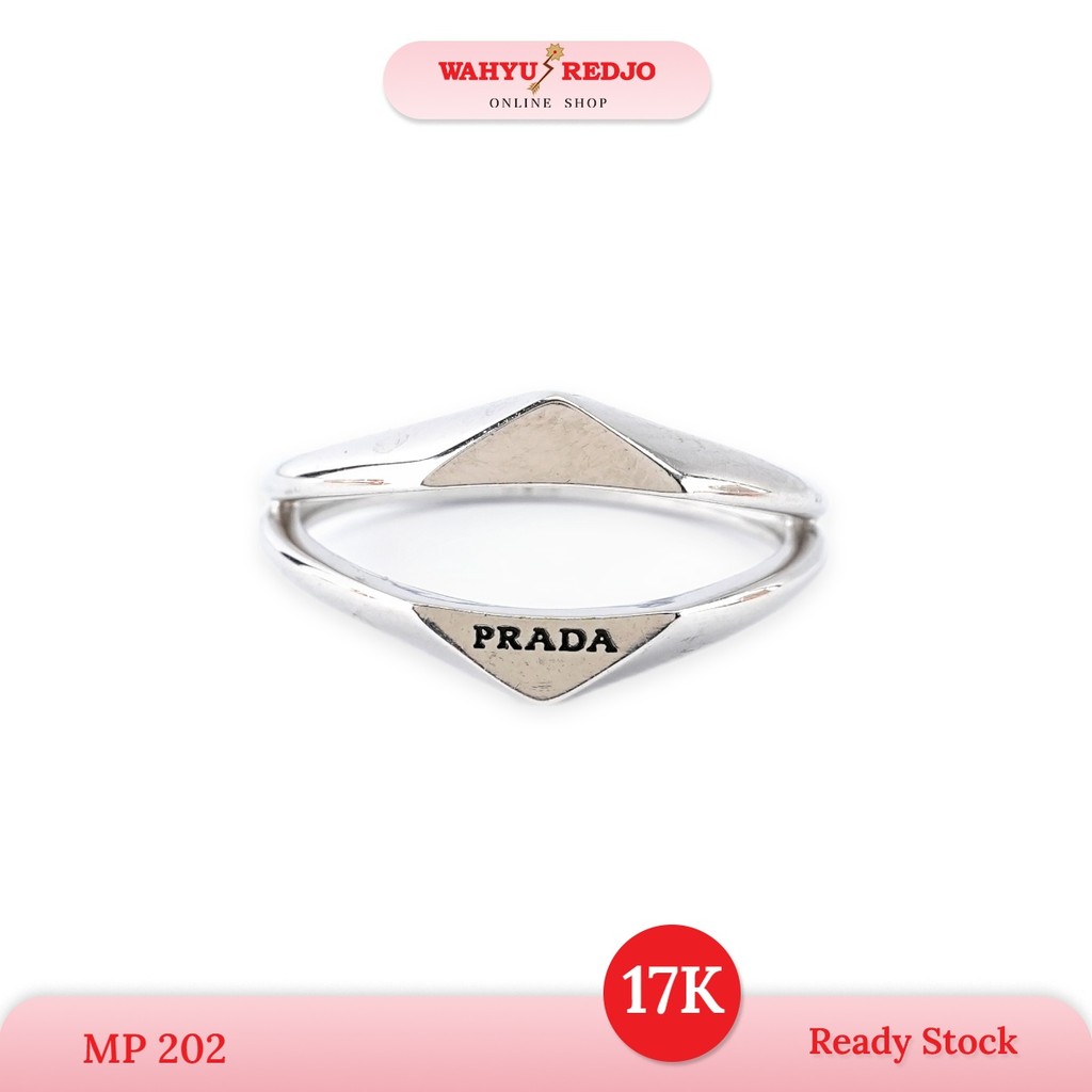 Cincin Emas 17K AMR Putih Wahyu Redjo CC-17K- 32997932 -32998001PMR