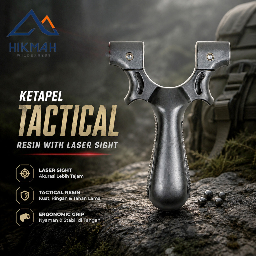 Big Power Ketapel Tactical Slingshot with Laser Sight SSGX Ketapel Berburu Presisi High Power