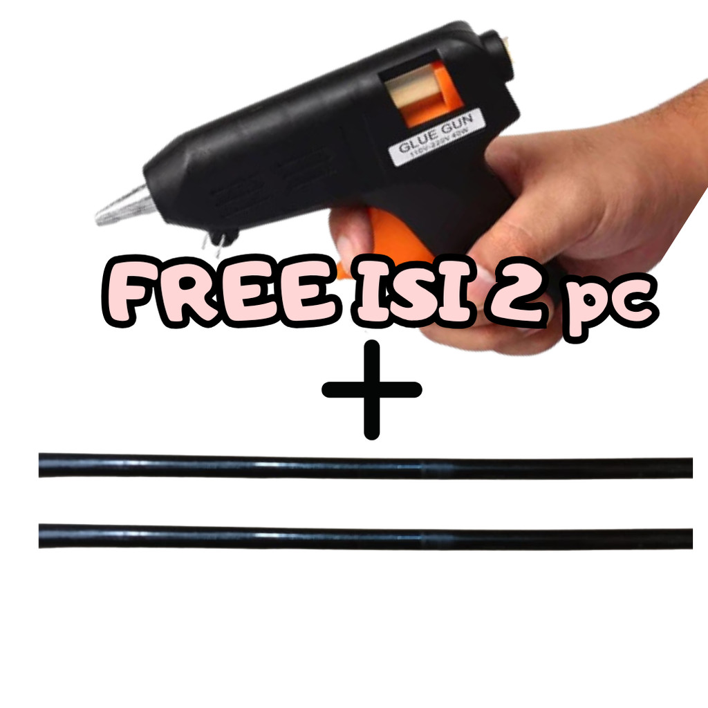 Alat Tembak Lem Listrik Ember / Alat Tembak Lem Ember Plastik Anti Bocor Free Isi Refill