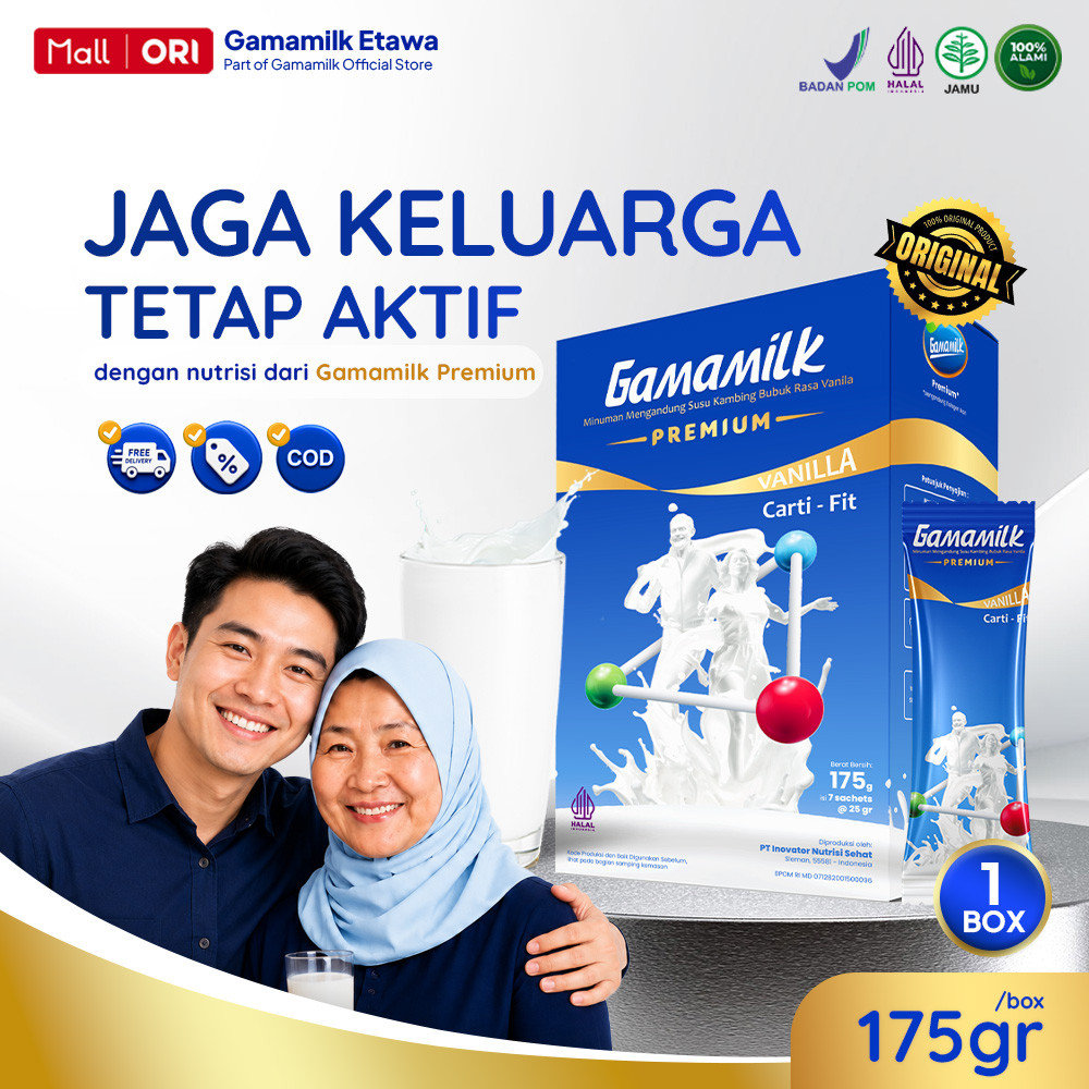 GAMAMILK PREMIUM - Susu Etawa Double Collagen Ikan dan Teripang