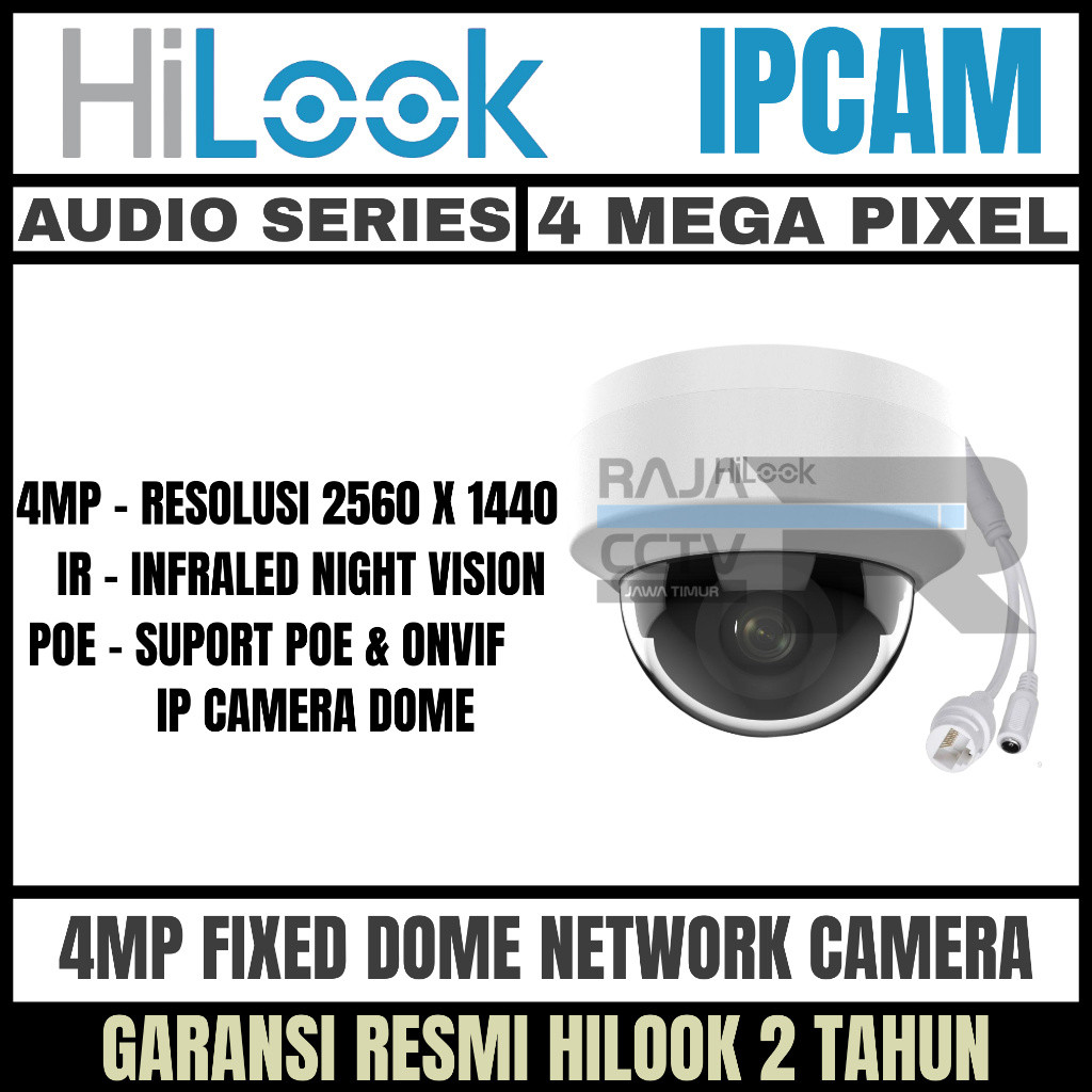 hilook ip camera cctv 4mp audio indoor outdoor kamera cctv