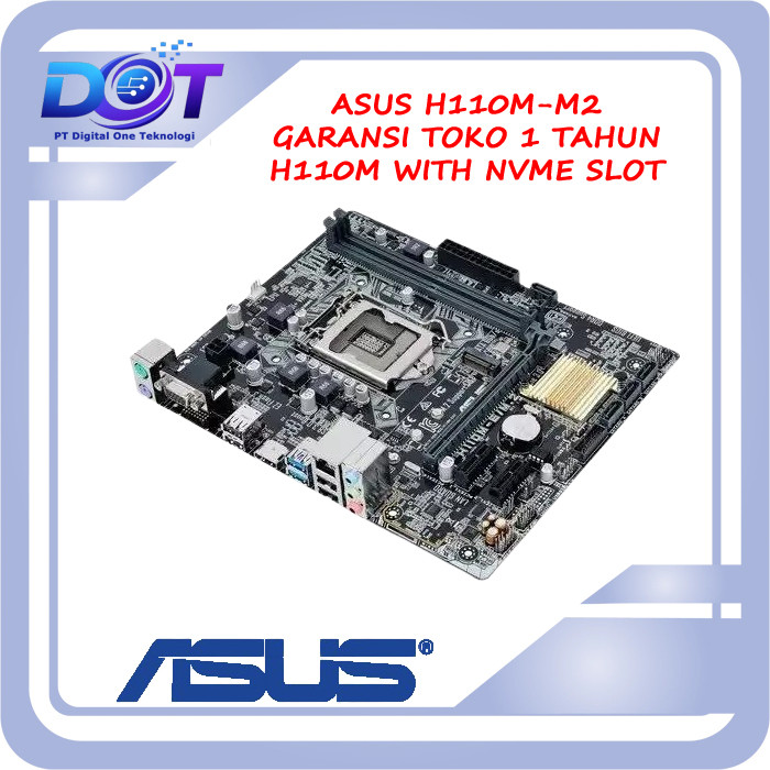 ASUS H110M-E/M.2 Motherboard Intel Chipset H110M Ram 2 Slot DDR4 For Intel Gen 6-7 LGA 1151 Slot M.2