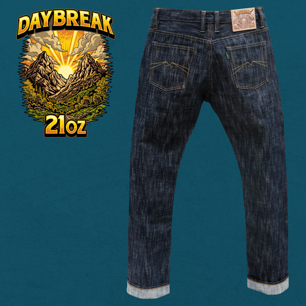 Sage Daybreak 21oz Unsanforized Extra Deep Indigo Selvedge Denim