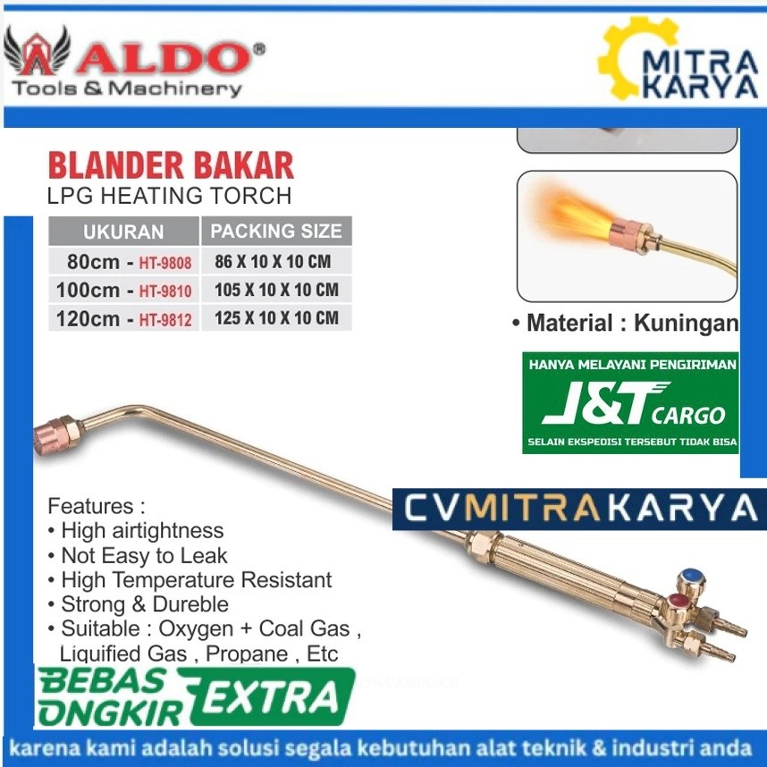 GAS TORCH BLANDER BLENDER BAKAR HEATING  ALAT BAKAR GAS LPG  BAKAR PANJANG MERK ALDO TORCH BURNER