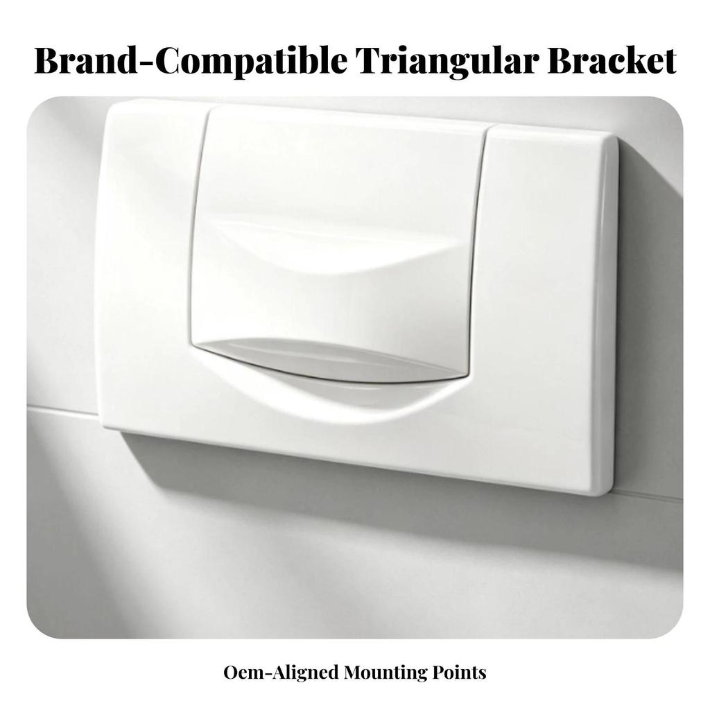 Toilet Tank Panel Mounting Bracket Sturdy Flush Button Panel Bracket Harde for Installers