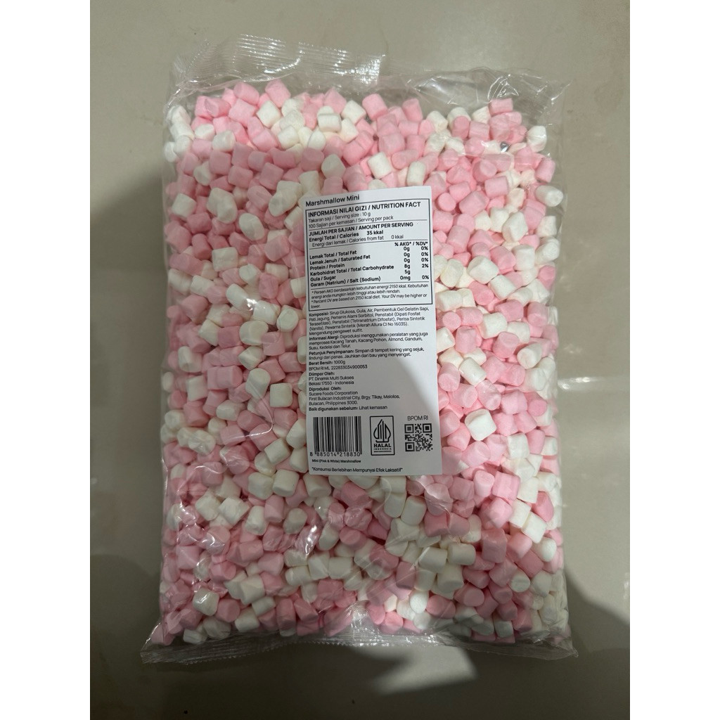1 kg Marshmallow Mini / Mega Corniche