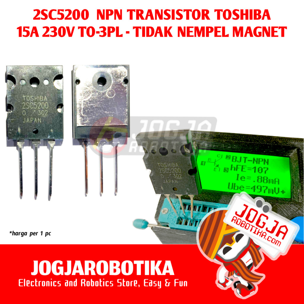 Toshiba 2SC5200 SC5200 C5200 5200 TTC5200 15A 230V NPN Transistor