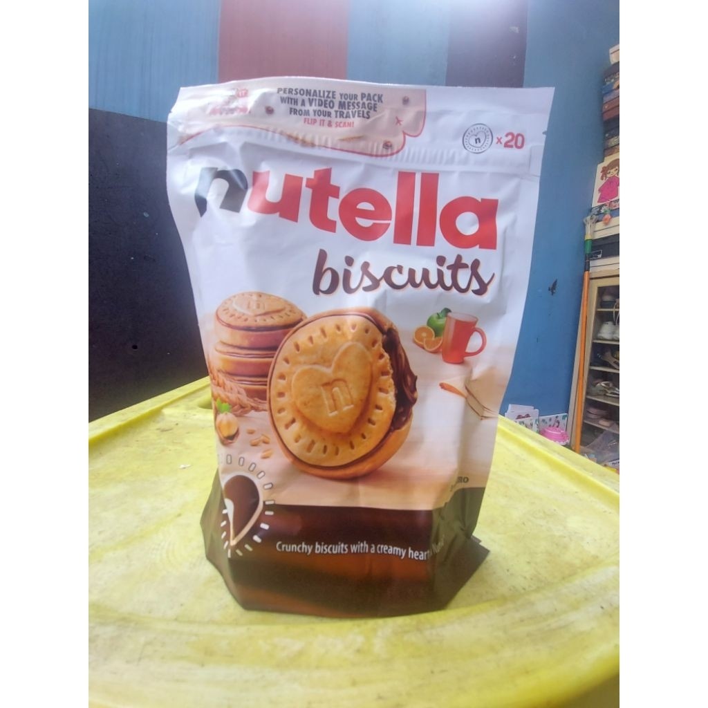 Nutella Biscuit isi 20 pcs (276gr) - Nutella Biskuit Coklat