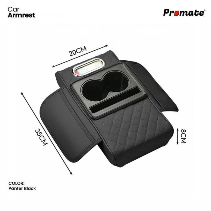 JK Armrest Pad Mobil Kotak Tisu Mobil Tempat Botol 4 In 1 / Console Box Storage / Cover Tisu Premium