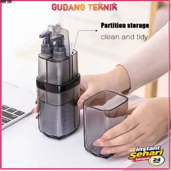 ONEUP Etravel Travel Toiletries Kit Tempat Sabun Sikat Gigi Handuk - Gray - STTP01GY