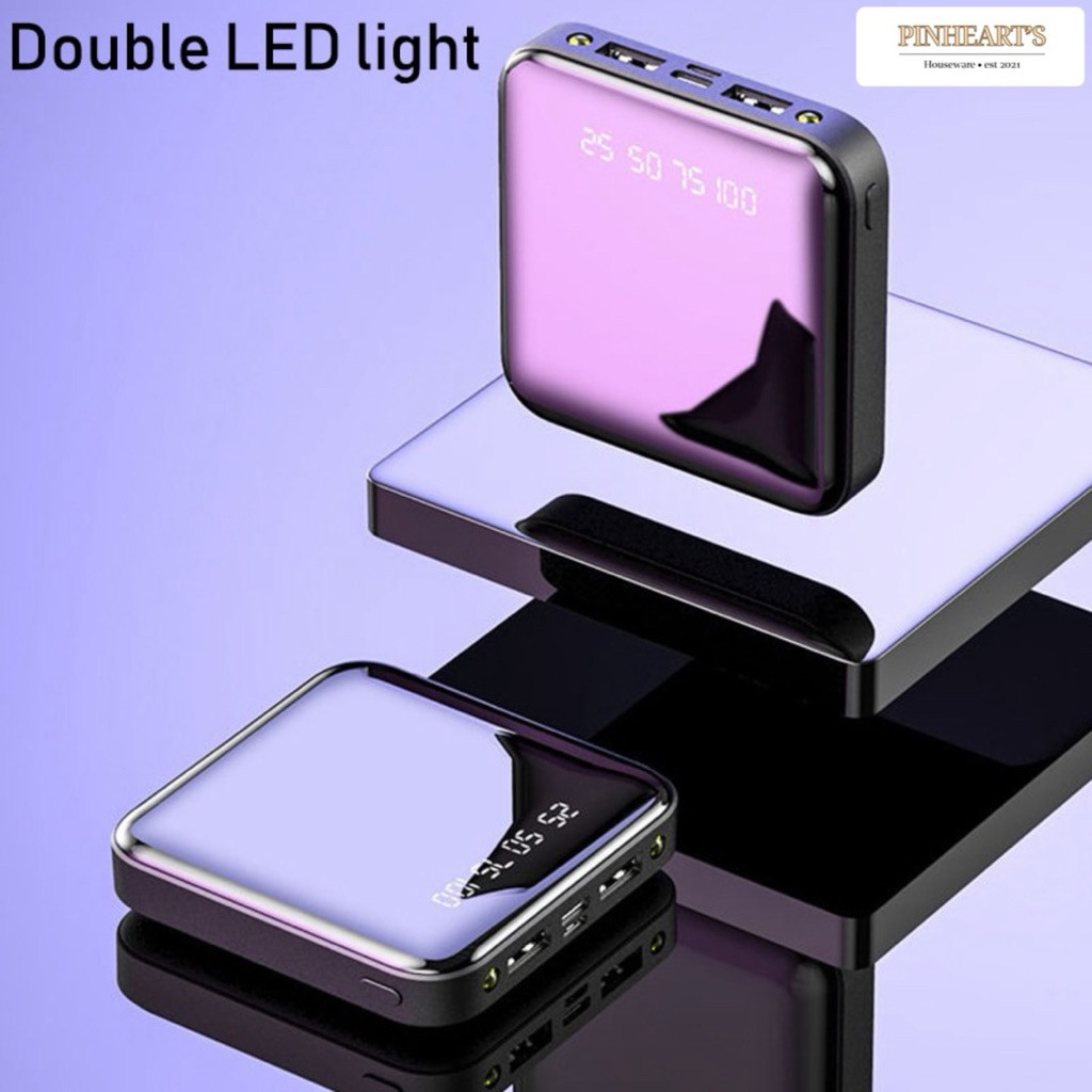 PHH - POWER BANK 12000mAh MINI LED DISPLAY DUAL PORT USB / MINI POWERBANK 12000MAH WITH SMART CHIP