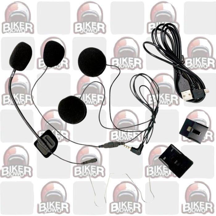 Jabbre J4 Plus Ultra Intercom Helm Bluetooth Helmet Communication System Intercom - CLAMPKIT