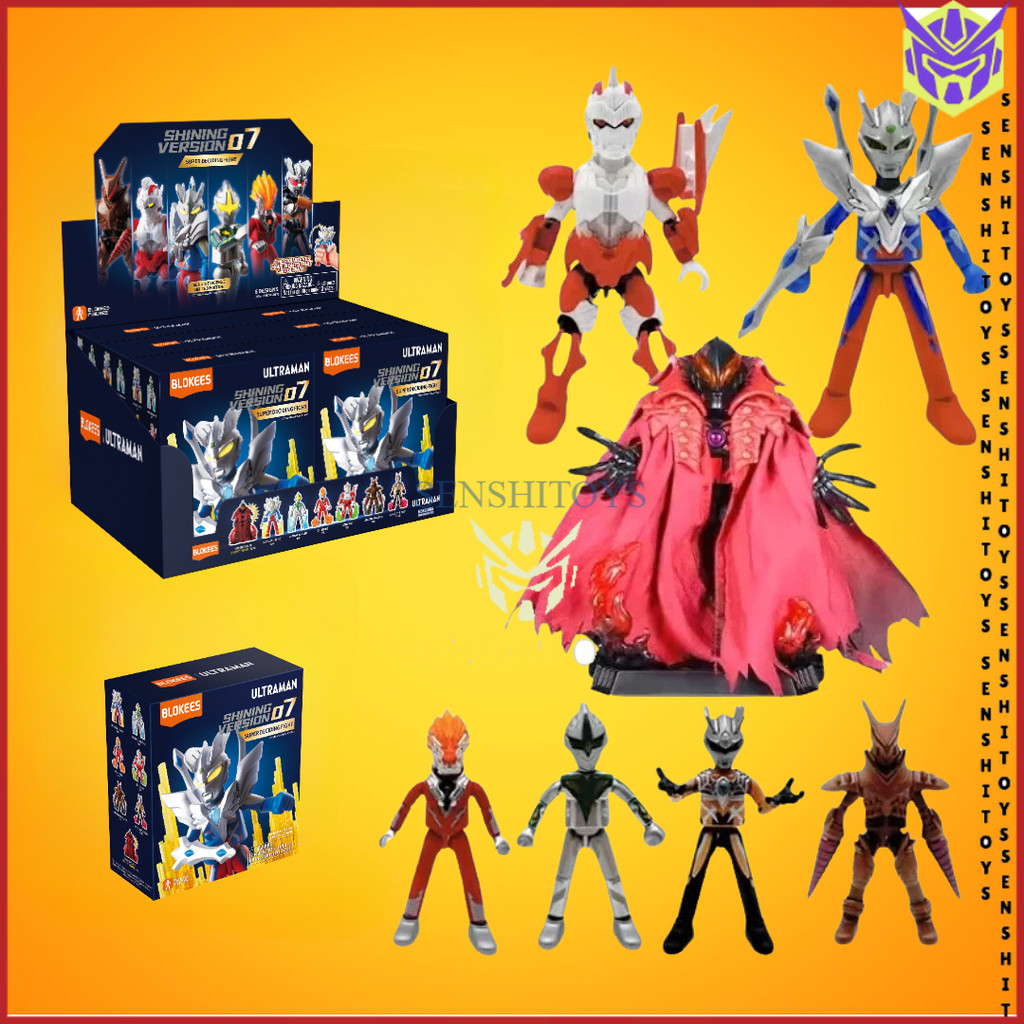 Figure Blokees Ultraman Zero Kaiser Belial Blind Box Shining Version 07 Super Deciding Fight