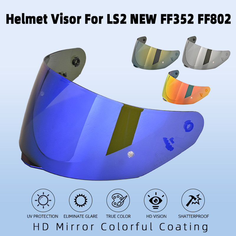 New FF352 Helmet Visor fit for LS2 NEW FF352 FF802 Helmet Shield Sunscreen Lens Accessories Visera C