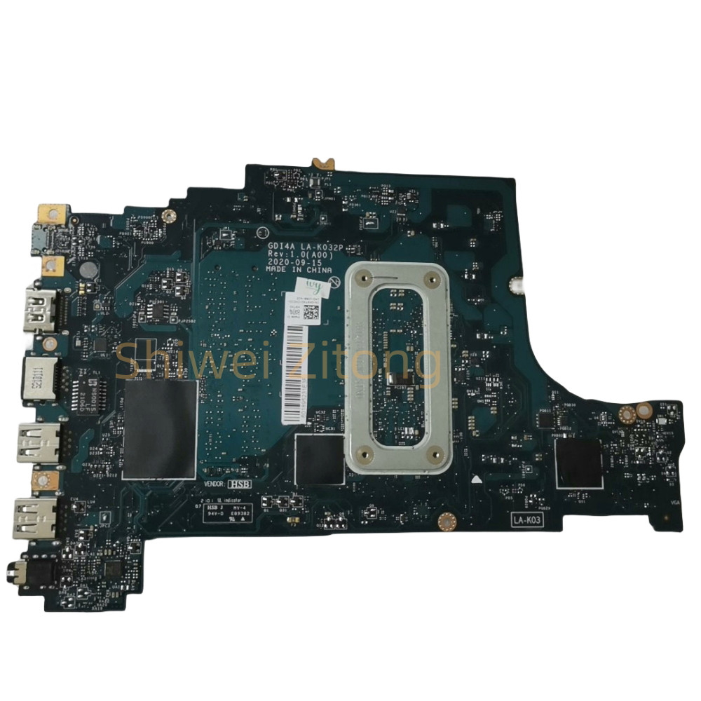 GDI4A LA-K032P For Dell VOSTRO 3400 3500 Inspiron 3501 Laptop Motherboard With i3-1115G4 i5-1135G7 C