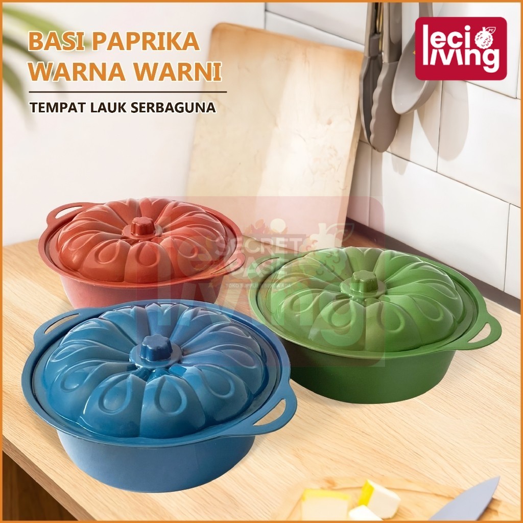 BASI PAPRIKA WARNA WARNI - Tempat Lauk Prasmanan / Wadah Makan Berkatan / Perabot Serba 2000