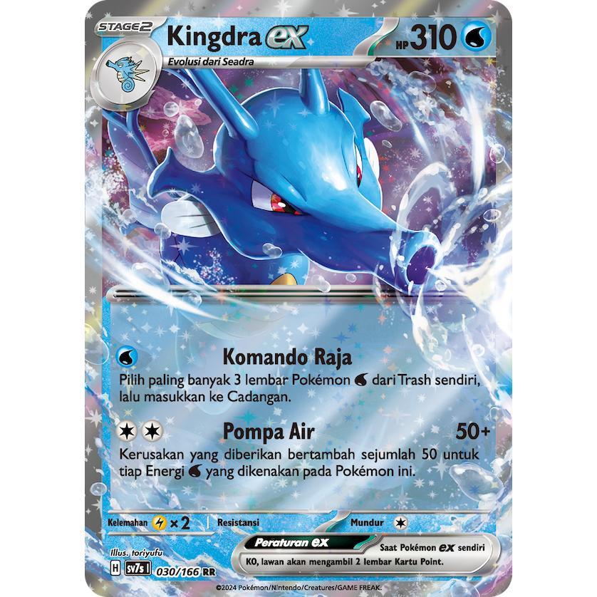 TCG Kingdra ex 030/166 HOLO SV7s Bimbingan Rasi KARTU CARD POKEMON INDONESIA