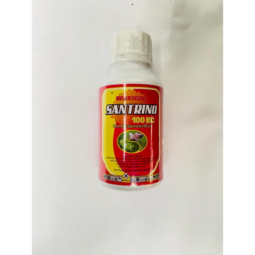 Insektisida kontak cypermetrin pengendali ulat kantong SANTRINO 100EC isi 400ml dari SANTANI AGRO