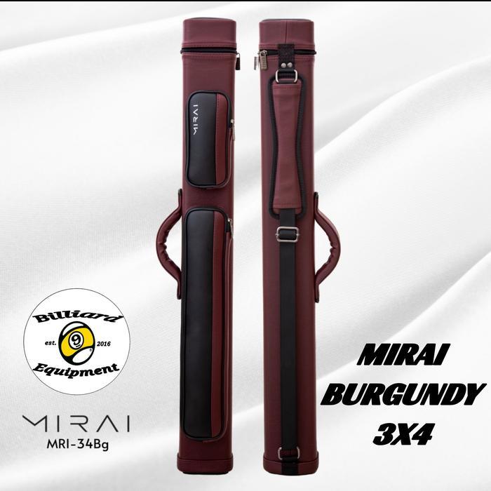 Mirai 3x4 - Burgundy | Tas Billiard | Cue Case Billiard
