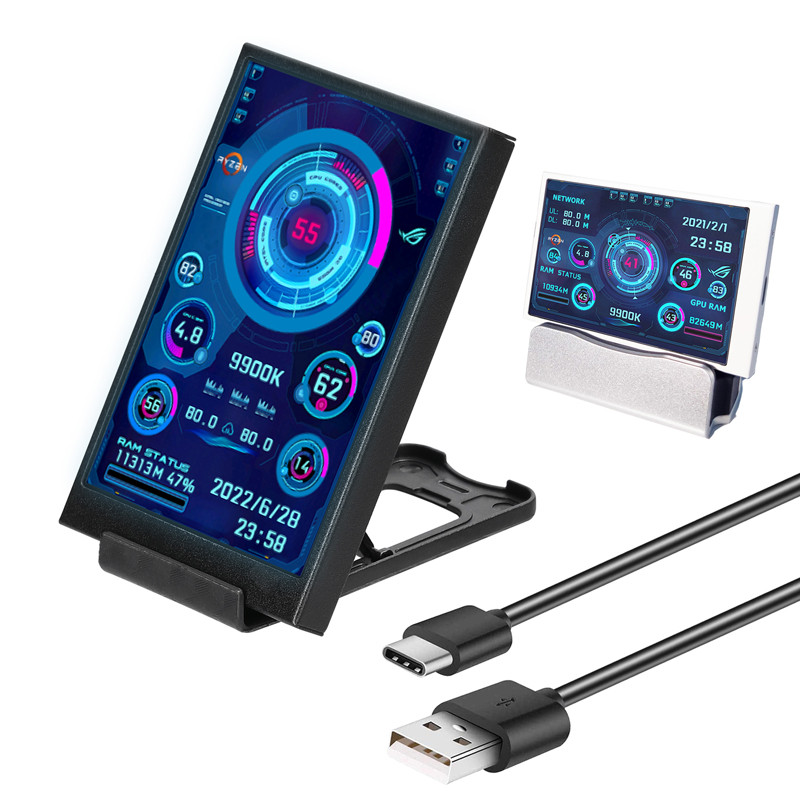 3.5 In IPS Type-C Screen 480*320 Secondary Screen CPU GPU RAM HDD USB Monitor Freely AIDA64 Mini spl