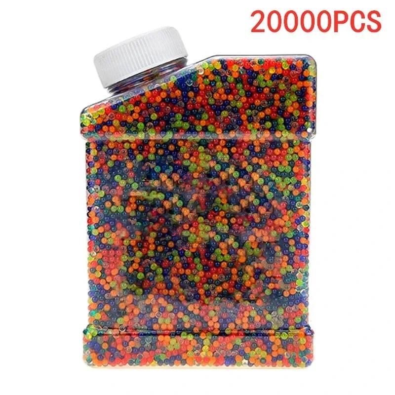 20K Water Balls Beads with Bottle 7-8mm Gel Water Beads Works for Gel Ball Gun and Satter Ball Blast