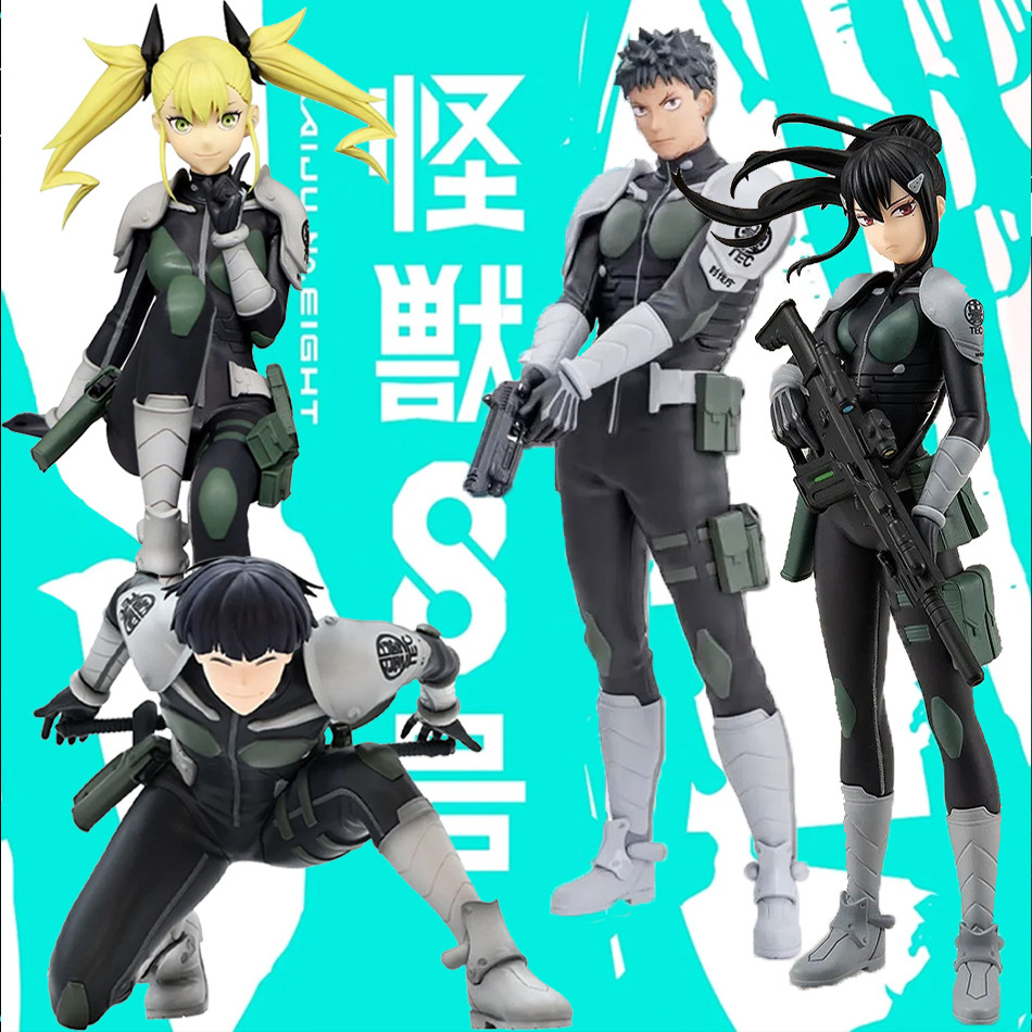 Anime FuRyu Noodle Stopper Reno Ichikawa Kikoru Shinomiya Soshiro Hoshina (Kaiju No. 8) Action Figur