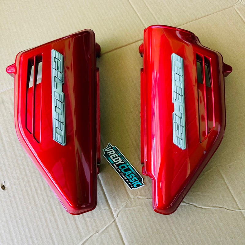bok aki GL100 tempong aki GL100 MERAH tutup aki kanan kiri gl100 MERAH