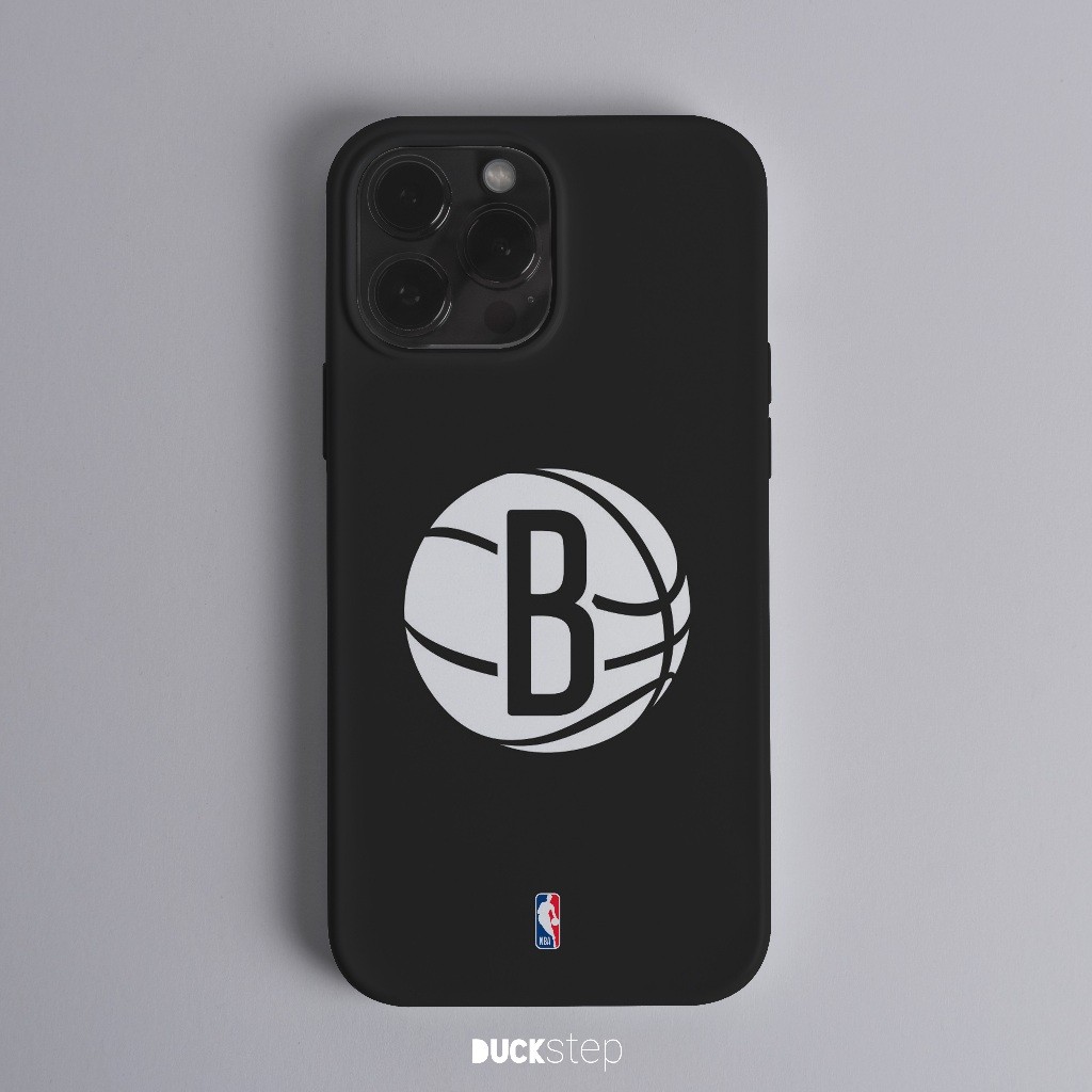 Duckstep Case NBA Brooklyn Nets Iphone Samsung Oppo Vivo Hardcase Softcase Glass Case Premium Qualit
