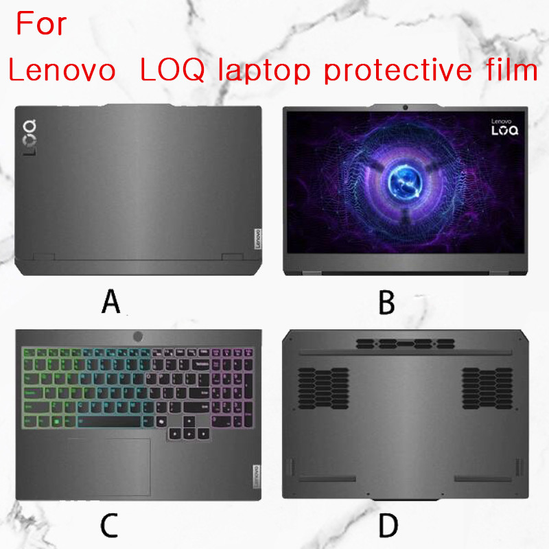 For Lenovo LOQ 15AHP10 sticker protective film LOQ 15IRX10 laptop shell film LOQ 15IRX9/15ARP9/15AHP