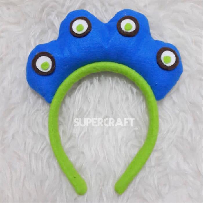 Bando Merak Kostum Burung Merak Peacock - Biru