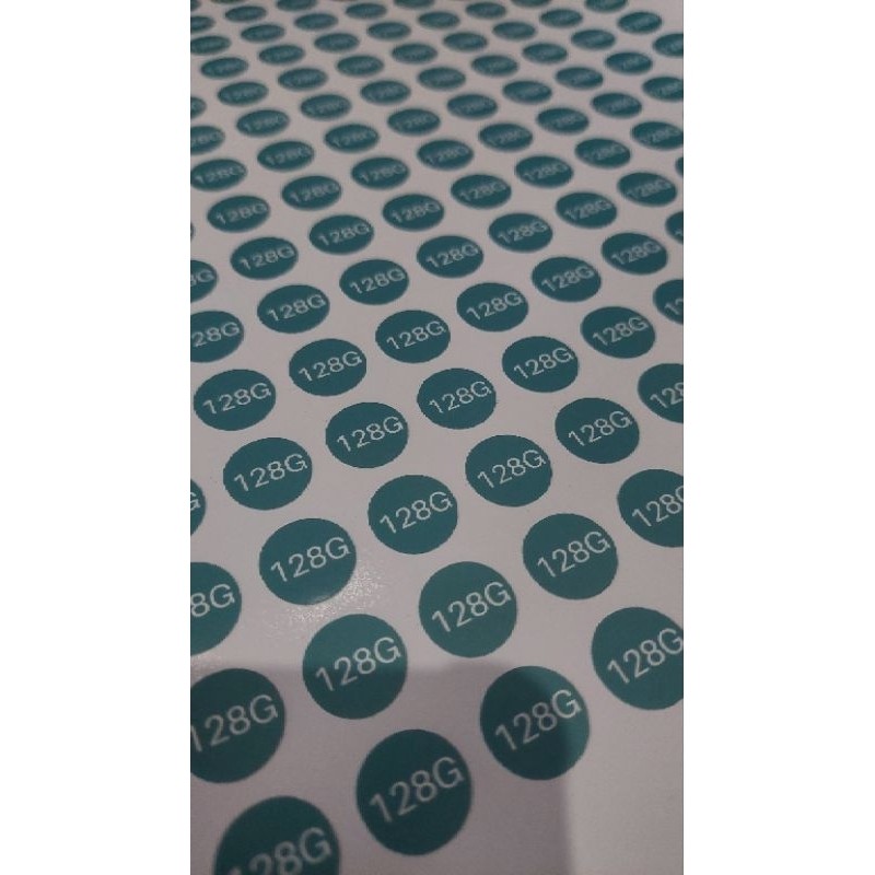 Stiker Label Kartu Memory HP - 256 GB - 128 GB - 64 GB