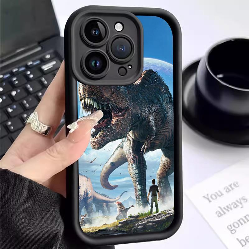Soft Case OPPO A38 A31 2020 A32 A33 A35 2021 A36 Kartun Dinosaurus Silicon Antishock