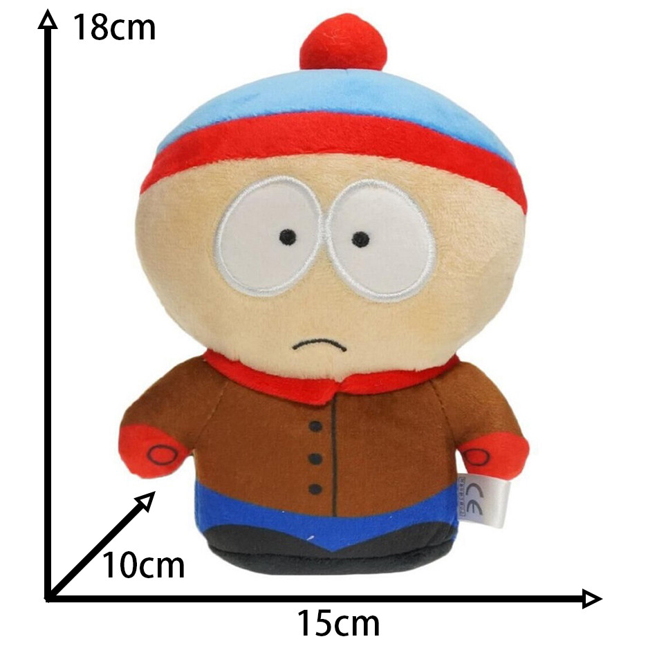 Hot South Park Toy Cartoon Plush Dolls Stan Marsh Kyle Browski Eric Theodore Cartman Plush Pillow To