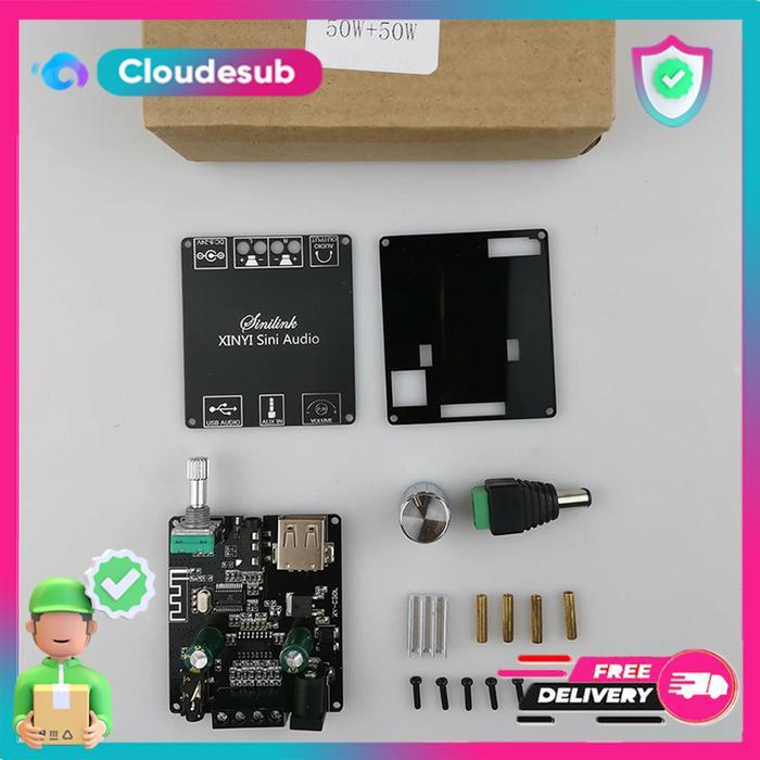 Mini HiFi Audio Amplifier Stereo Bluetooth Blutooth Blutut 5.0 / AUX / USB