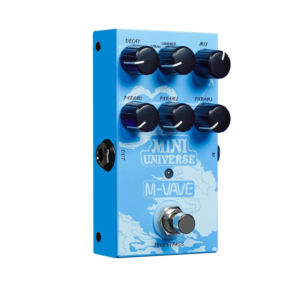 M-VAVE Mini Universe Guitar Effect Digital Reverb Pedal 9 Reverb Effects Room/Shimmer/Lofi/Spring Re