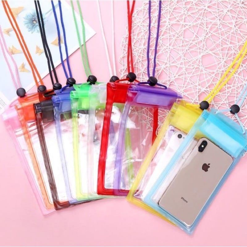 waterproof hp case waterproof hp waterproof hp sarung hp anti air waterproof gantungan hp